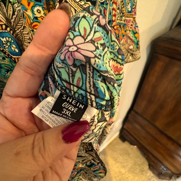 Colorful Paisley Women's Top - Picture 4 of 4